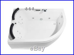 Luxury Whirlpool Bathtub Size Double Bath with Massage LED Cheap Corner Bath Spa