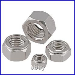 M3-M20 Hex Nut All Metal Self Locking Nuts Stainless steel A2 For Bolts & Screws