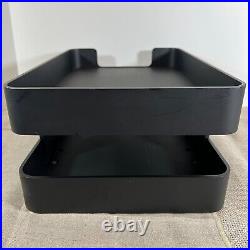 MCM Double Letter Tray Matte Black Stainless Steel Smith Metal Arts