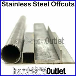 Metal BAR OFFCUTS Off Cut EXTRUSIONS SECTIONS Round Flat Square Angle Tube Steel