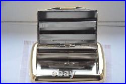 Metal Cigarette Case Stainless Steel 24k Gold Plated In a gift box