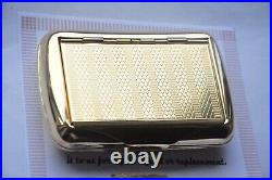 Metal Cigarette Case Stainless Steel 24k Gold Plated In a gift box