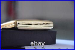 Metal Cigarette Case Stainless Steel Case 24k Gold Plated and Engraved