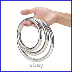 Metal O Ring Heavy Duty Solid Round Rings Welded Smooth A2 Stainless 15-150mm