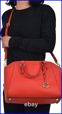 Michael Kors Woman Bag Red Dk Sangria Leather Logo Mod. Ciara 35H5GC6S3L