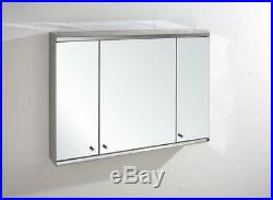 Mirror Bathroom Cabinet Large 1200mm x 650mm Triple Door Three Door Storage