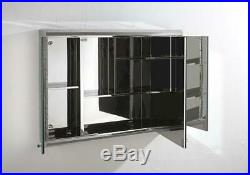 Mirror Bathroom Cabinet Large 1200mm x 650mm Triple Door Three Door Storage
