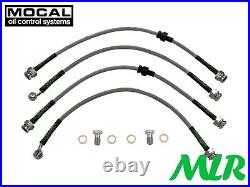 Mocal Mazda Rx7 Turbo Fd 1992-2002 Stainless Steel Braided Brake Lines Hoses Kit