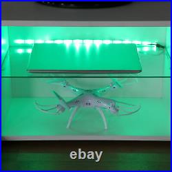 Modern TV Unit Cabinet Stand High Gloss Doors 160cm with LED Lights Drawers