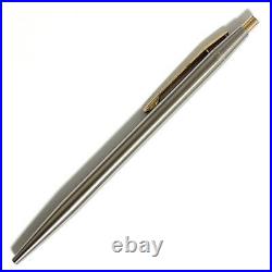 Montblanc Noblesse No. 1928 Ballpoint Pen Stainless Steel with Gold-Tone Accents