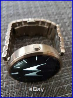 Motorola Moto 360 Metal Case Champagne Link Bracelet Smartwatch 00572NARTL