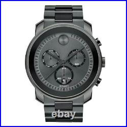 Movado Bold Chronograph Mens Gunmetal Watch 3600486