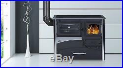 Multifuel cooker wood burner stove space heating and precise temperature oven