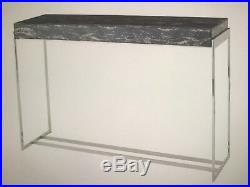 NEW Astley/Green Gianna Marble, Glass and Stainless Steel Console £320(RRP £609)