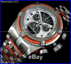 NEW Invicta Bolt Zeus Twisted Metal Retrograde Chrono Caged Dial Stainless Watch