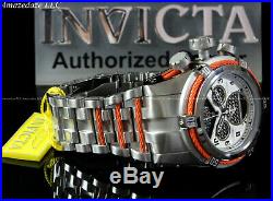 NEW Invicta Bolt Zeus Twisted Metal Retrograde Chrono Caged Dial Stainless Watch