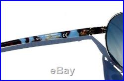 NEW Oakley TIE BREAKER Silver AVIATOR w POLARIZED Grey Women's Sunglass 4108-02
