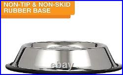 Neater Pet Brands Slow Feeder Dog Bowl (Non-Tip Style) Stainless Steel Metal