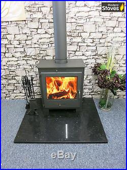 Nero Lux Back Boiler 16kw Wood Burning Multifuel, Wood Burner Modern Stoves
