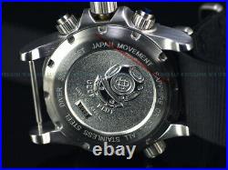 New Deep Blue 40mm Diver 1000 Quartz Chronograph Black Red Sapphire Ss Watch