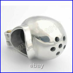 New Egg Style Metal Stainless Steel Fully Restraint Male Chastity Device Cage