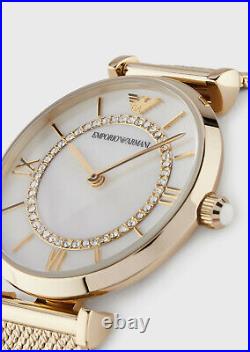 New Emporio Armani Ar11321 Ladies Gold Tone Watch 2 Y Warranty Next Day Del