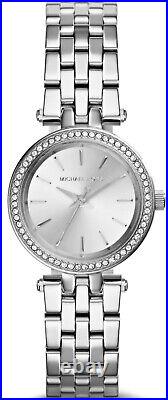 New Michael Kors Mk3294 Mini Darci Silver Stainless Steel Tone Ladies Watch