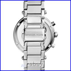 New Michael Kors Mk6117 Parker Stainless Steel Blue Dial Womens Ladies Watch