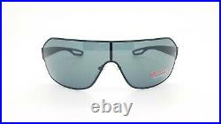 New Prada sunglasses PS52QS DG01A1 Black Grey AUTHENTIC Prada Sport Metal Shield