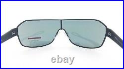 New Prada sunglasses PS52QS DG01A1 Black Grey AUTHENTIC Prada Sport Metal Shield