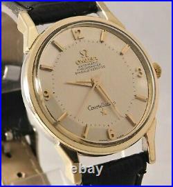 Omega Constellation Certified Chronometer Pie Pan 14K & SS Mens Watch. 34mm