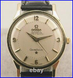 Omega Constellation Certified Chronometer Pie Pan 14K & SS Mens Watch. 34mm