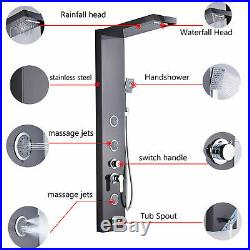 Onyzpily Shower Panel Column Tower with Massage Body Jets Bathroom Mixer Unit UK