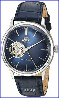 Orient Men's'Bambino Open Heart' Automatic Leather Dress Watch RA-AG0005L10A