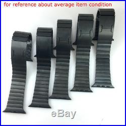 Original Apple Watch Series 5 4 3 2 1 Link Bracelet band 42mm 44MM SPACE BLACK
