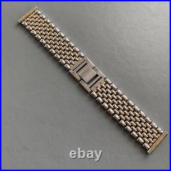 Original Vintage EXPANDRO Stainless Steel Bi-Metal Watch Bracelet. 20mm Ends