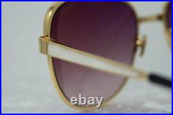 Oscar De La Renta Sunglasses Oversized Gold and Purple