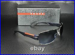 PRADA LINEA ROSSA PS 53NS 1BC5I1 Silver Grey Blue Gradient Men's Sunglasses