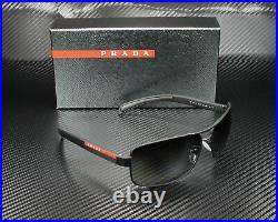 PRADA LINEA ROSSA PS 54IS DG05W1 Black Rub Polarized Grey 65 mm Men's Sunglasses