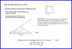 PVC Window Hinges Top Hung Stainless Steel Friction Stay Easy Movement Hinge