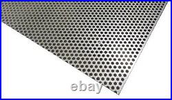 Perforated 304 Stainless Steel Sheet. 060 Thick x 24 x 24.250 Hole Dia