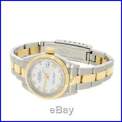Pre Owned Rolex Oyster Perpetual Datejust Bi Metal Ladies Watch 79173 RW0300