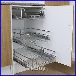 Pull Out Kitchen Baskets Slide Out Storage Basket Cupboard Drawer 300 600mm