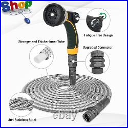 Quality Metal Garden Hose Pipe Flexible Stainless Steel Water Hose wi