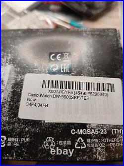 RARE Casio G-Shock DW5600SKE-7E Full Metal Old Black Case Mod Cool UK STOCK