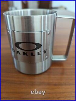Rare Oakley Stainless Steel Mug Metal Promotional 2016 Pre Owned