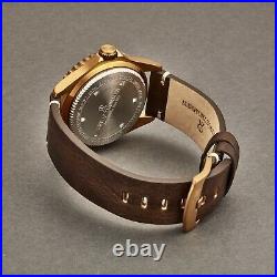 Revue Thommen Men's Diver Black Dial Brown Leather Automatic Watch 17571.2599