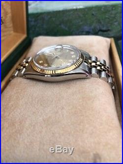 Rolex DateJust 16013, Bi Metal, FACTORY Jubilee Diamond Dial