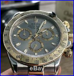 Rolex Daytona Chronograph 116523 Gold Steel bi-metal bracelet Mens watch + Box
