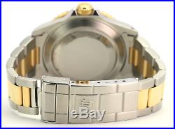 Rolex Watch Mens Submariner 16613 18k Gold / Steel Silver Diamonds and Emeralds